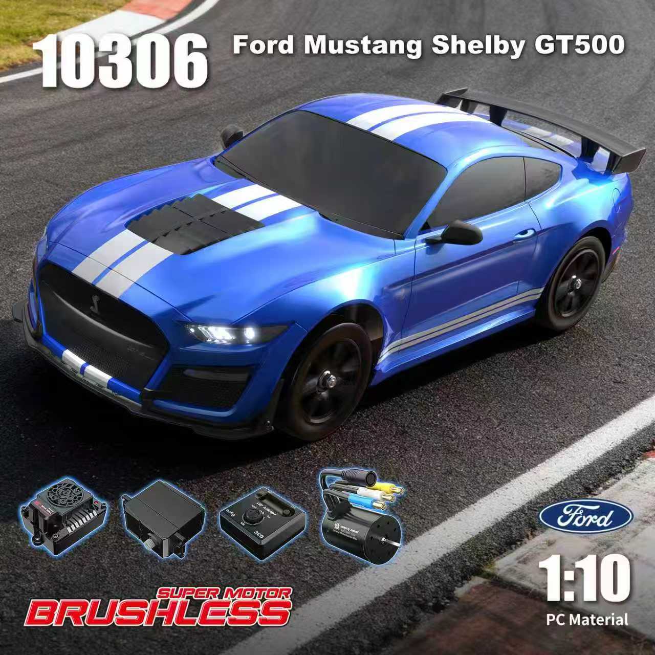 Rc Hobby Pro - Voiture télécommandée Mjx 1:10 Ford Mustang