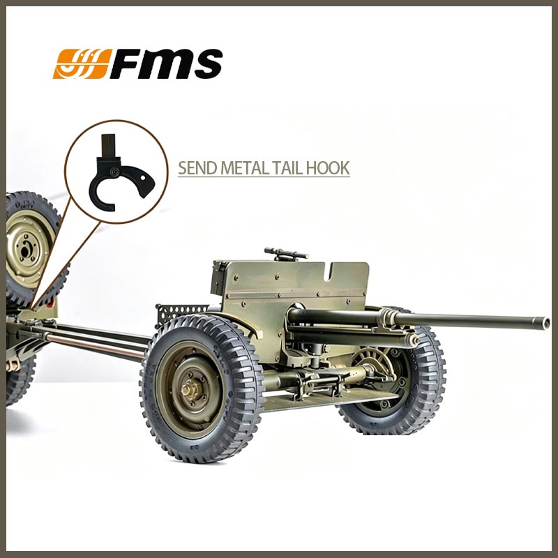 Rc Jeep Hobby - Remorque de canon anti-char FMS 1/12