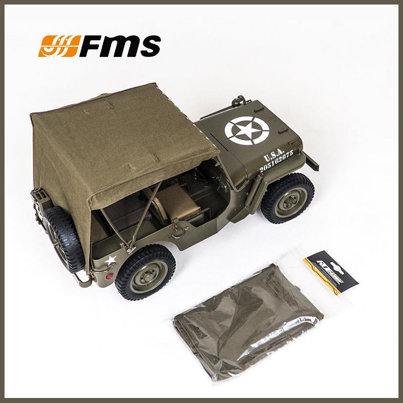 Rc Hobby Parts - Toit en toile FMS 1/12 C1167