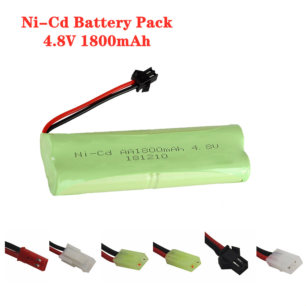 Rc Hobby Parts - Batterie NiCd Rechargeable AA 4.8v, 1800mah,