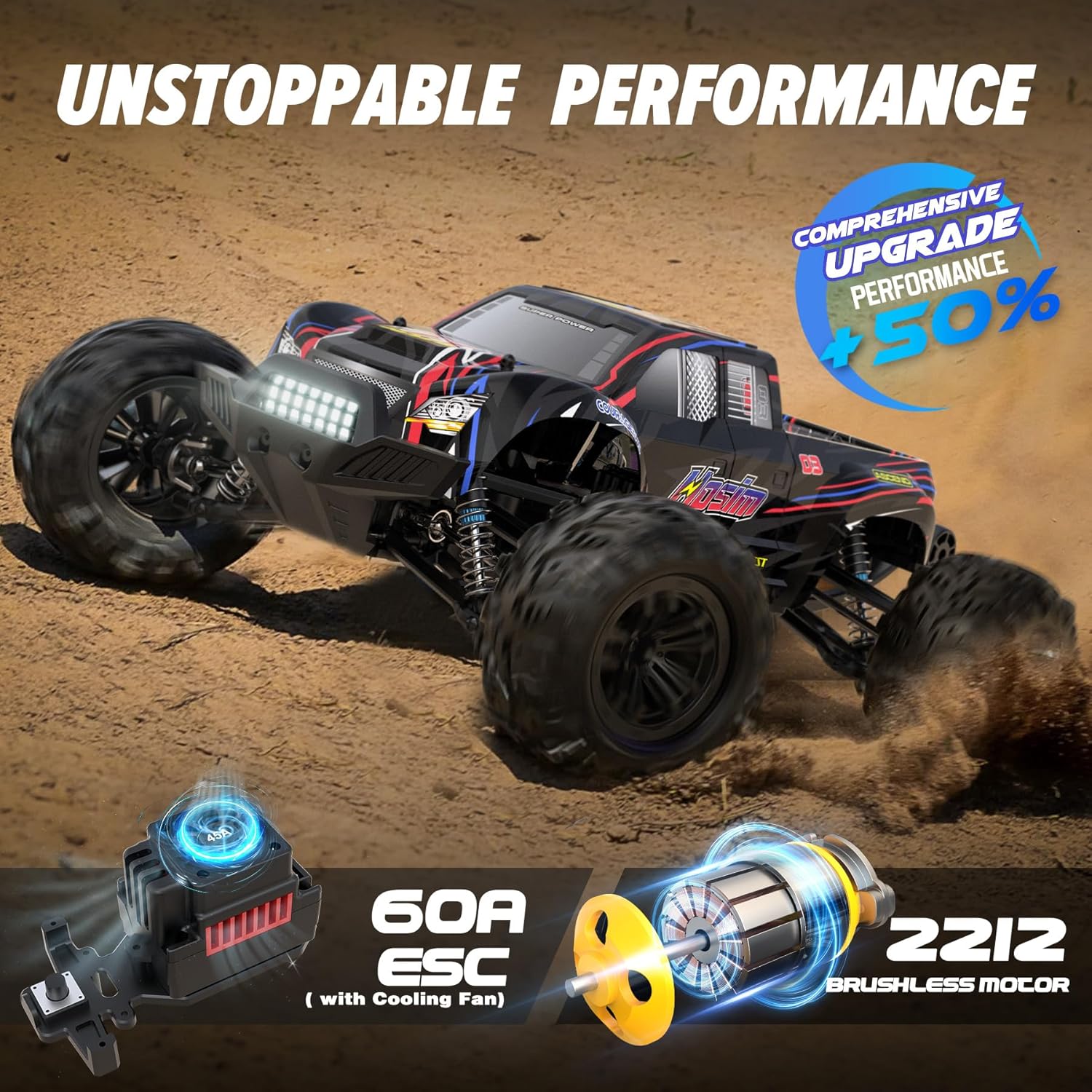 Monster Truck RC sans balais 1 - Rc Hobby Grade Monster Truck avis et prix